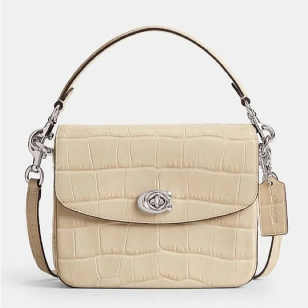 Coach Cassie Crossbody Croc Leather Bag NWT
